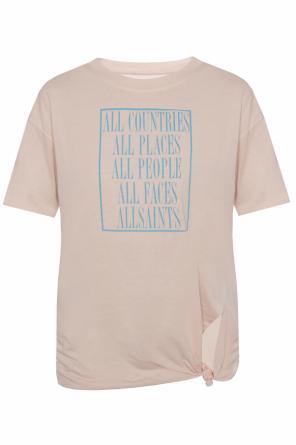 ‘embrace’ t-shirt with decorative tie fastening, zdjęcie 1 ‘embrace’ t-shirt with decorative tie fastening od AllSaints